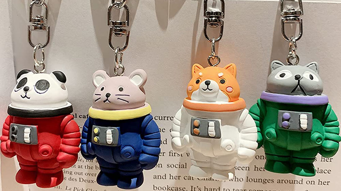 Cartoon animals Pendant keyring rubber most popular giveaway items