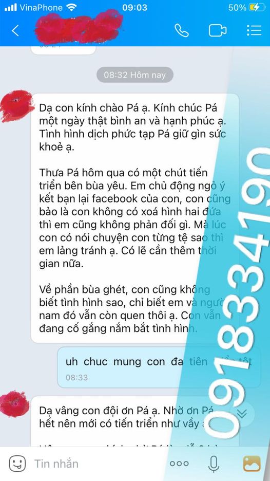 Sử dụng bùa yêu thầy Pá Vi