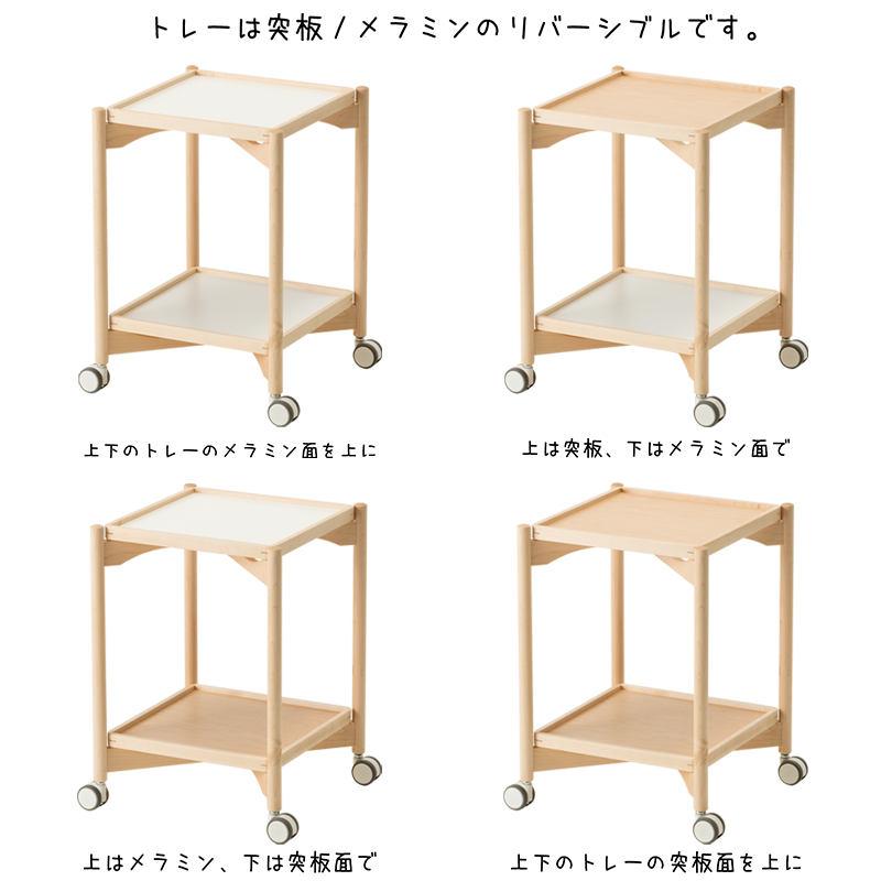 折り畳み可能で機能性重視のテーブル「トレーテーブル」