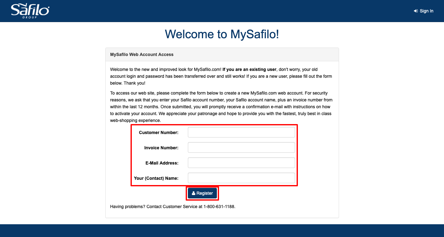 MySafilo EyeWear User Account register