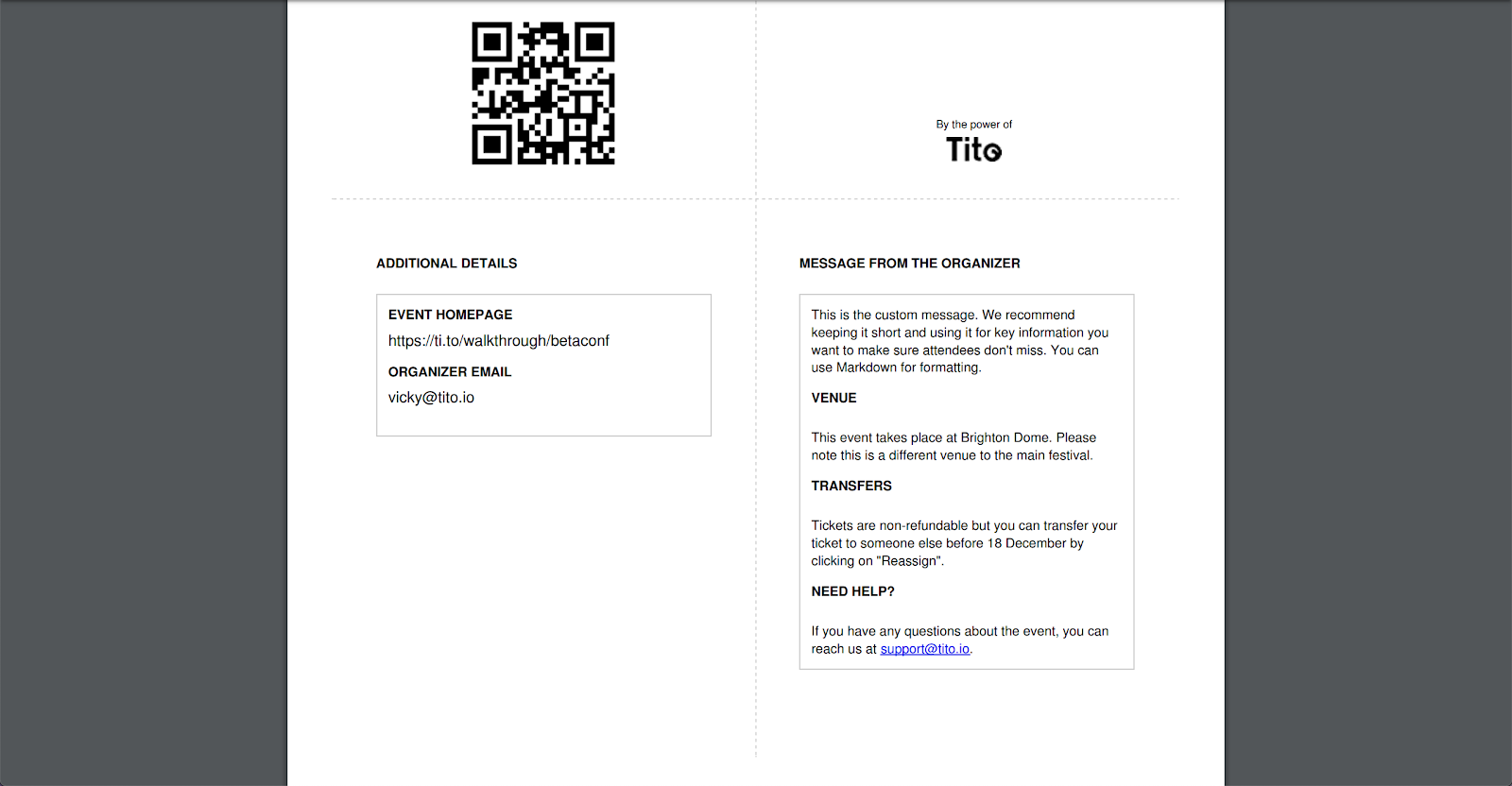 Tito PDF ticket