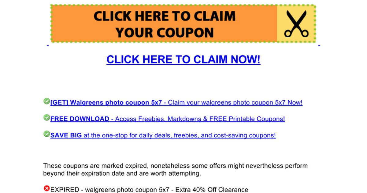 walgreens photo coupon 5x7 Google Docs