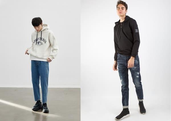 Trendy với hoodie cùng skinny jeans - đi học mặc gì 