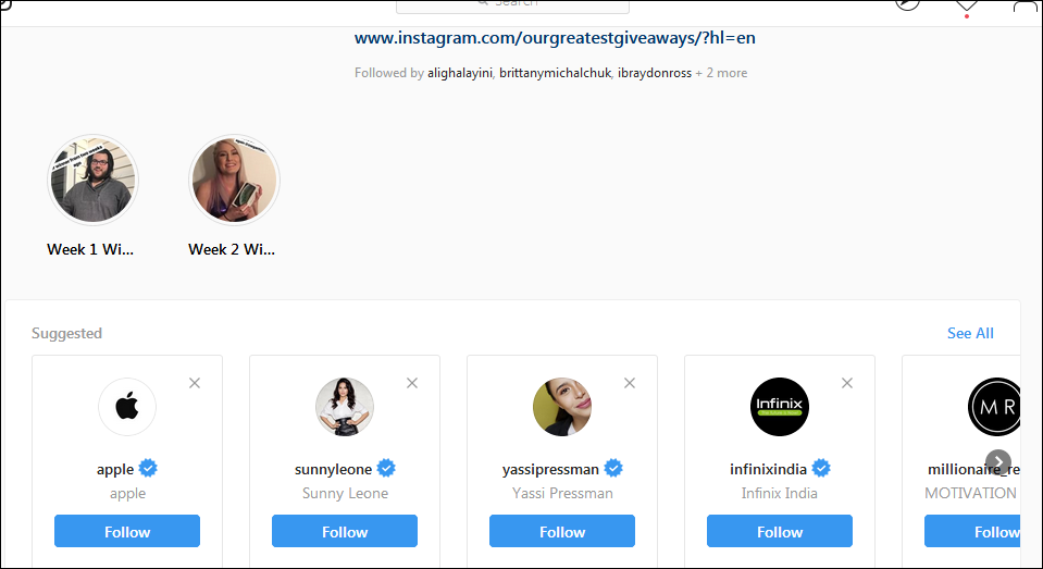 following users recommended by instagram helps tell the algorithm what your page is about also some users may follow you back - how do u see who follows you on instagram