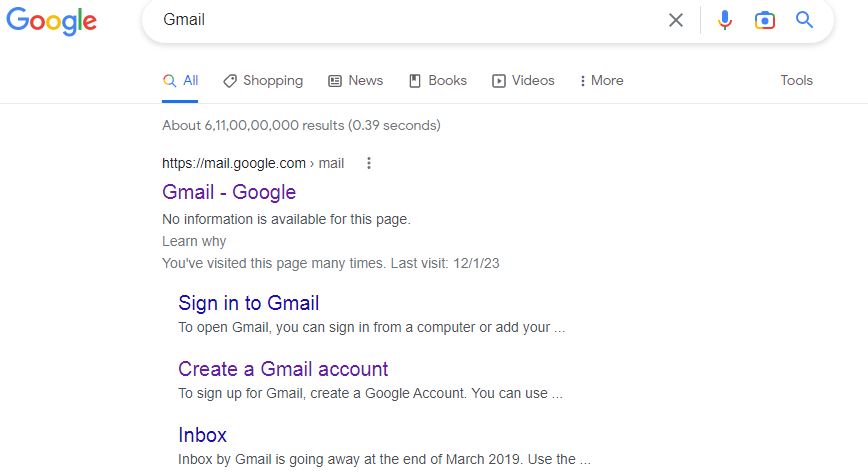 create a gmail account