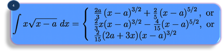 integration formula