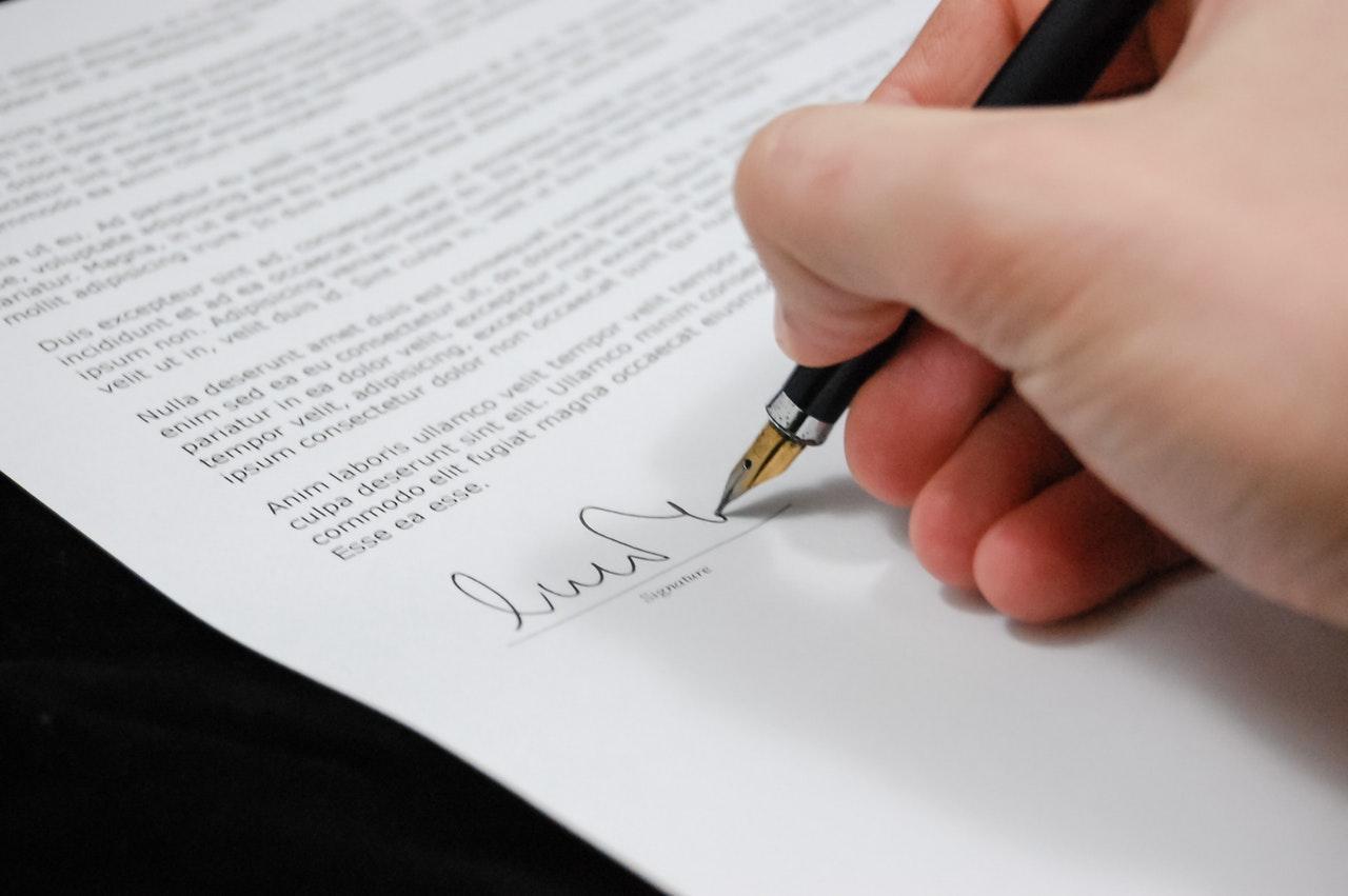 landlord signing document