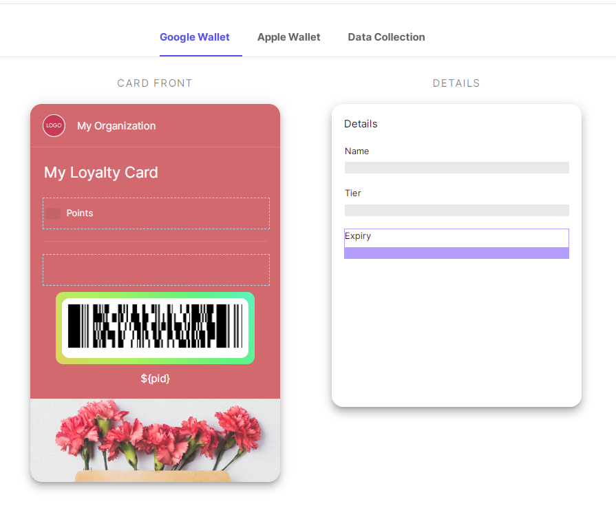 PassKit digital loyalty cards designer