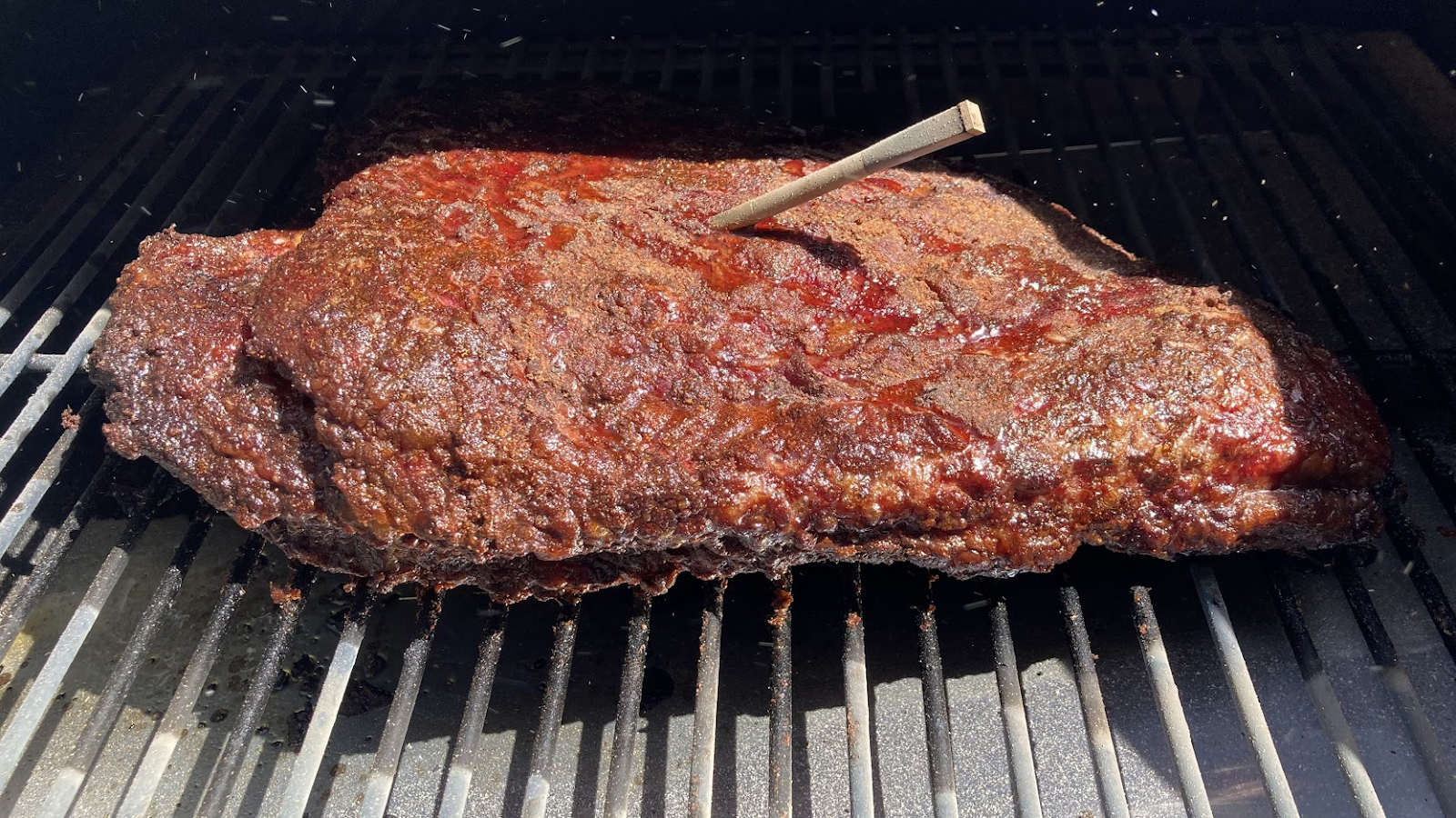 Brisket - ready to come off the grill. Griller's Gold Blog