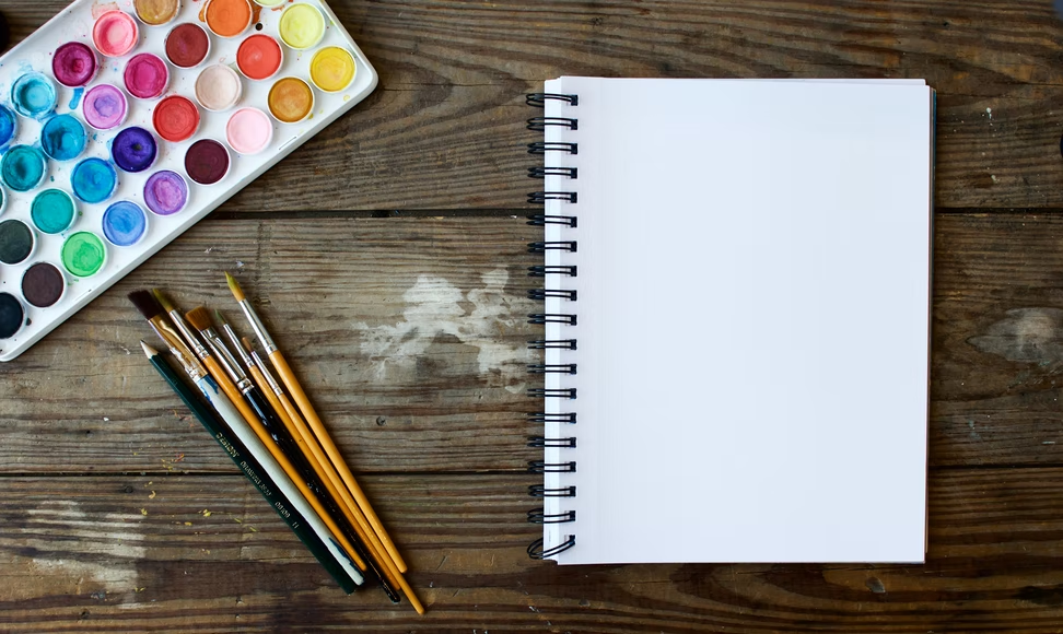color on the paper