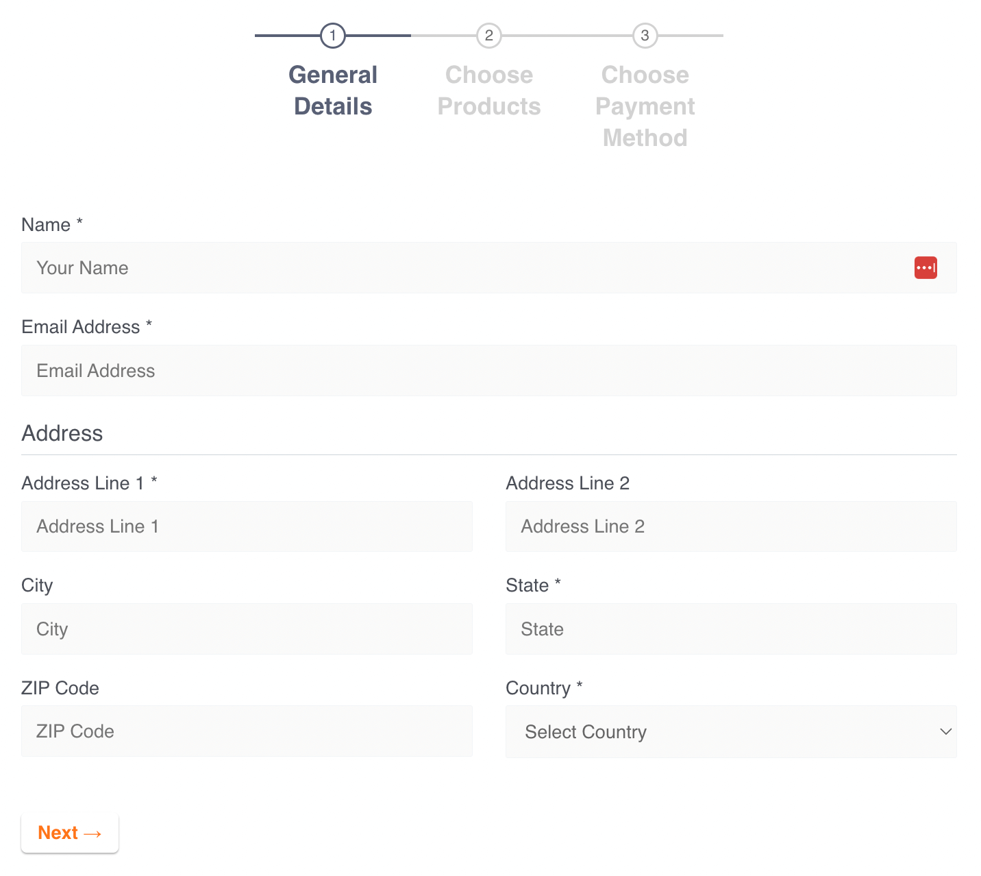 paymattic multi step form example