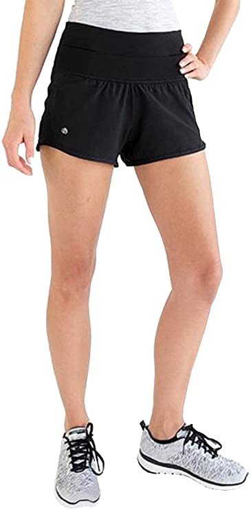 FlipBelt Women’s Running Shorts – Built-in FlipBelt Running Belt for Phone/Essentials, Zipper Closure, USA Company