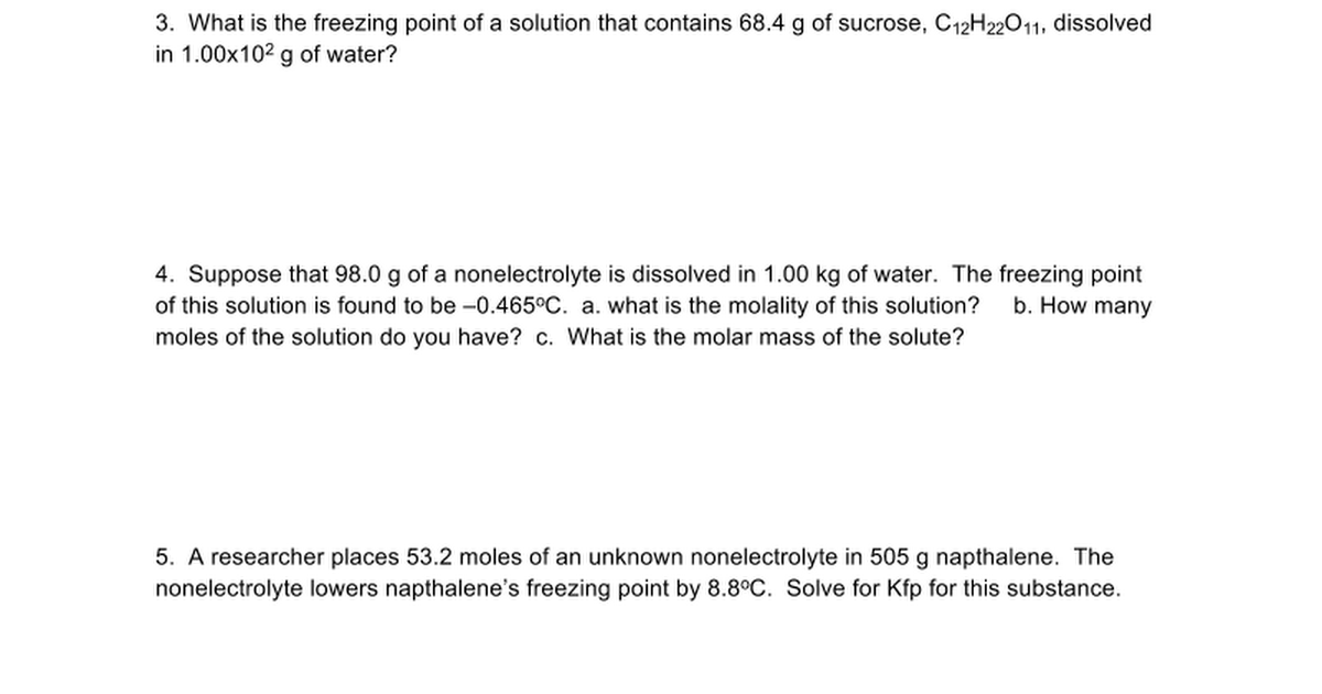 What is the molar mass of napthalene?
