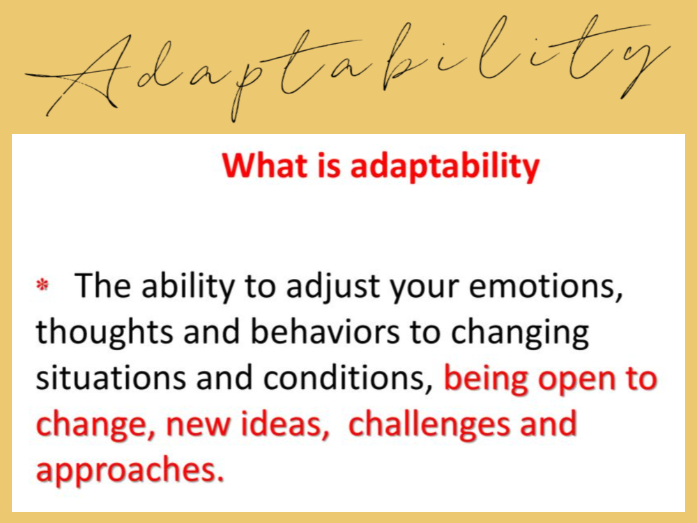 what is adaptability