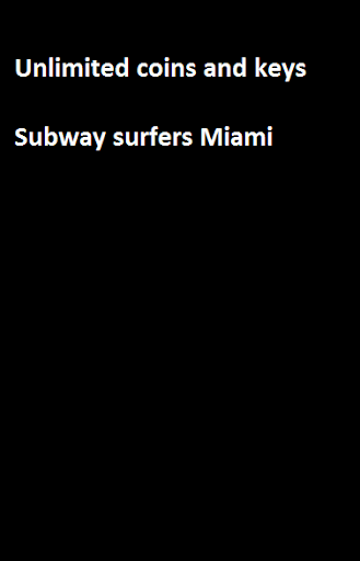 Surfers of Subway Miami cheats apk
