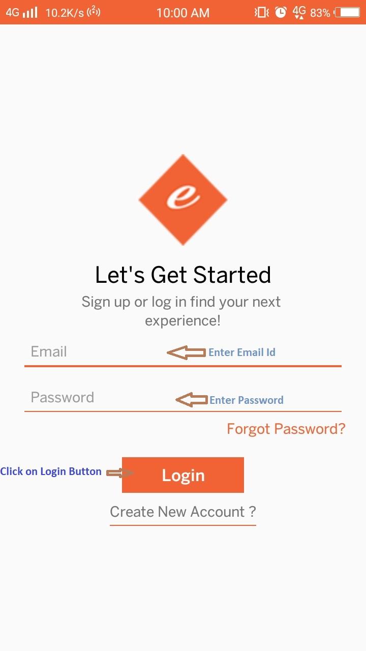 EventZ login