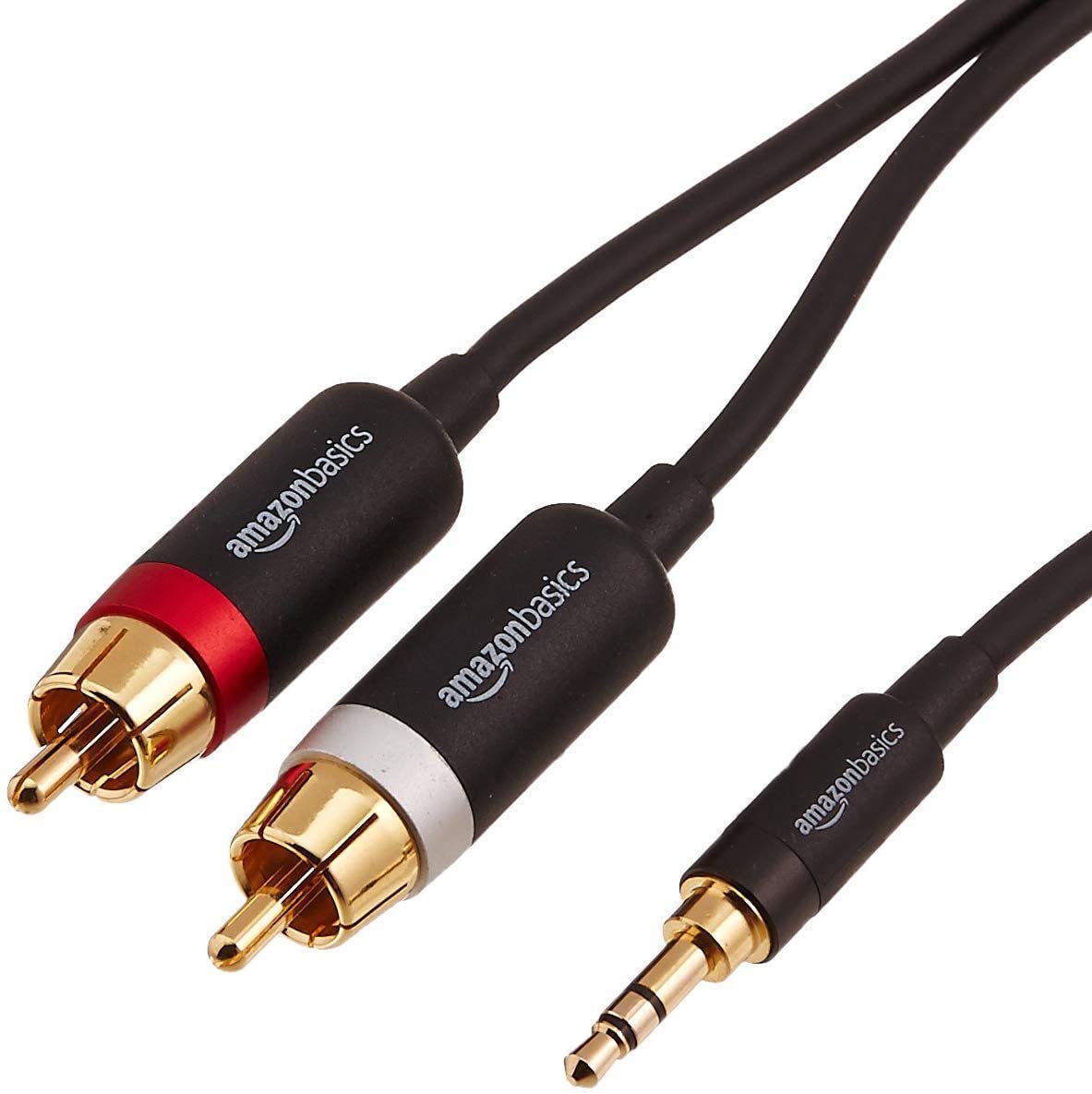 2. Amazon Basics Adapter Audio Stereo Cable