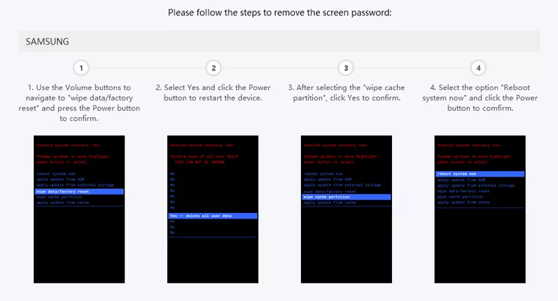 please follow the steps to remove the screen password.