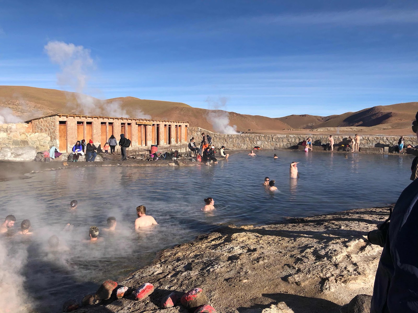 Enjoying the Tatio Hot Springs at 14000+ feet in the Atacama (Source: Palmia Observatory)