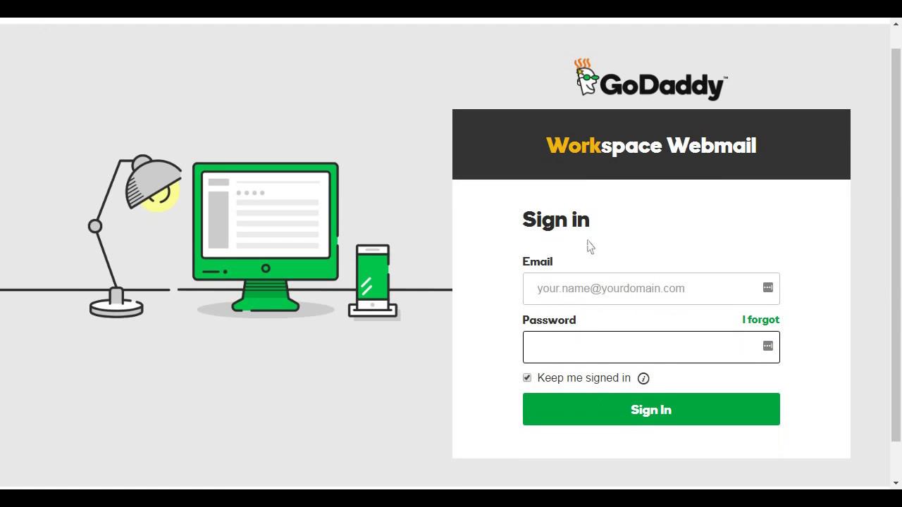 GoDaddy Email Login Tutorial - YouTube