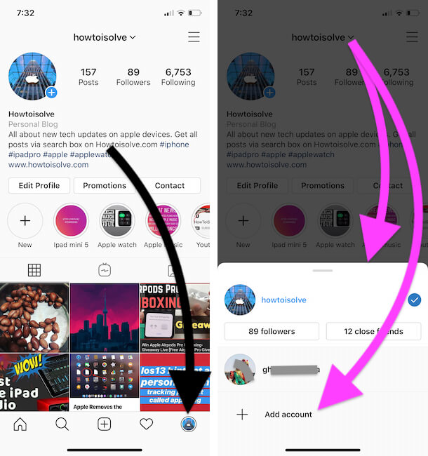 Fix Instagram Notifications Not Working On iPhone - Switch To Main Account