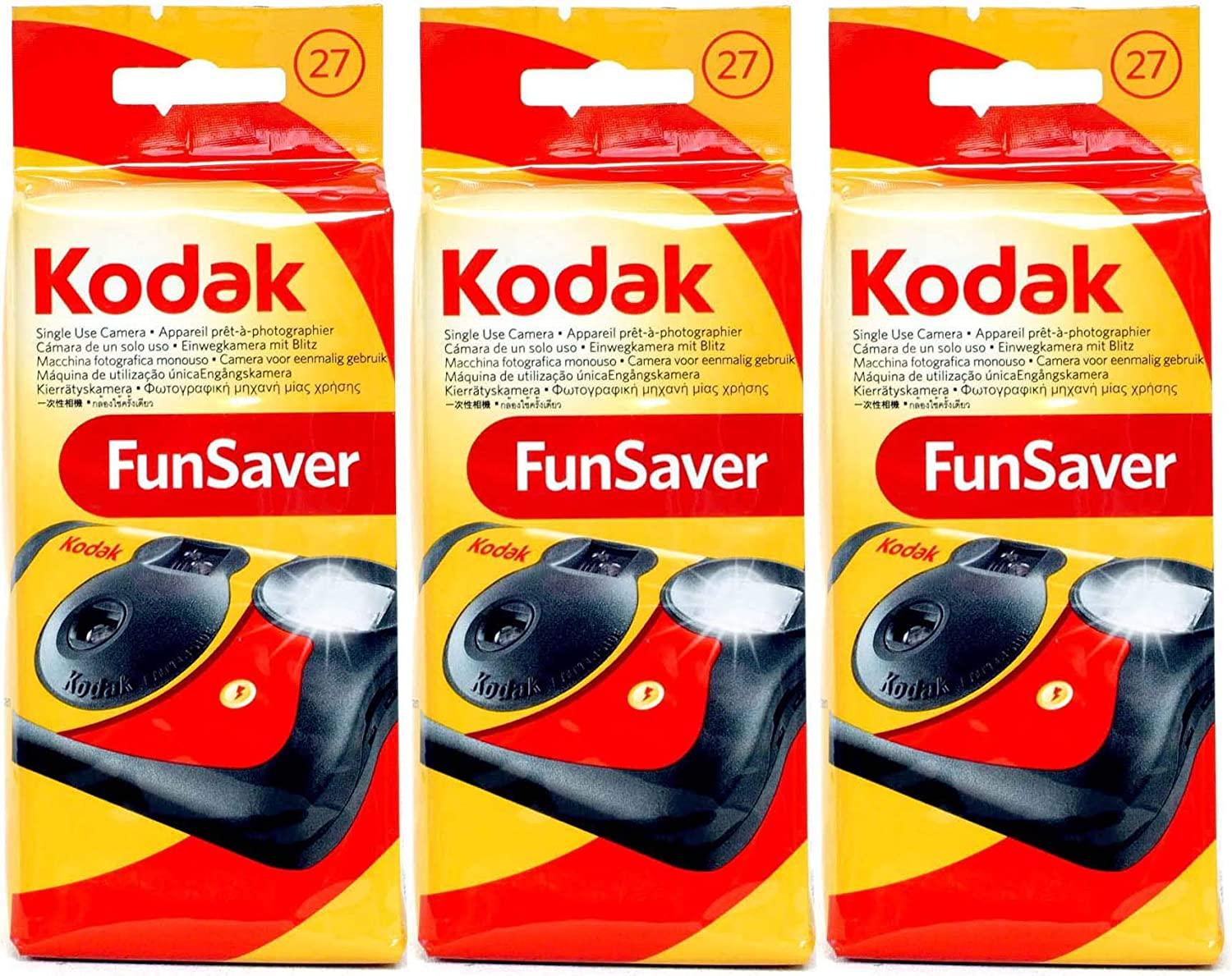 Disposable Kodak Camera 3 Pack