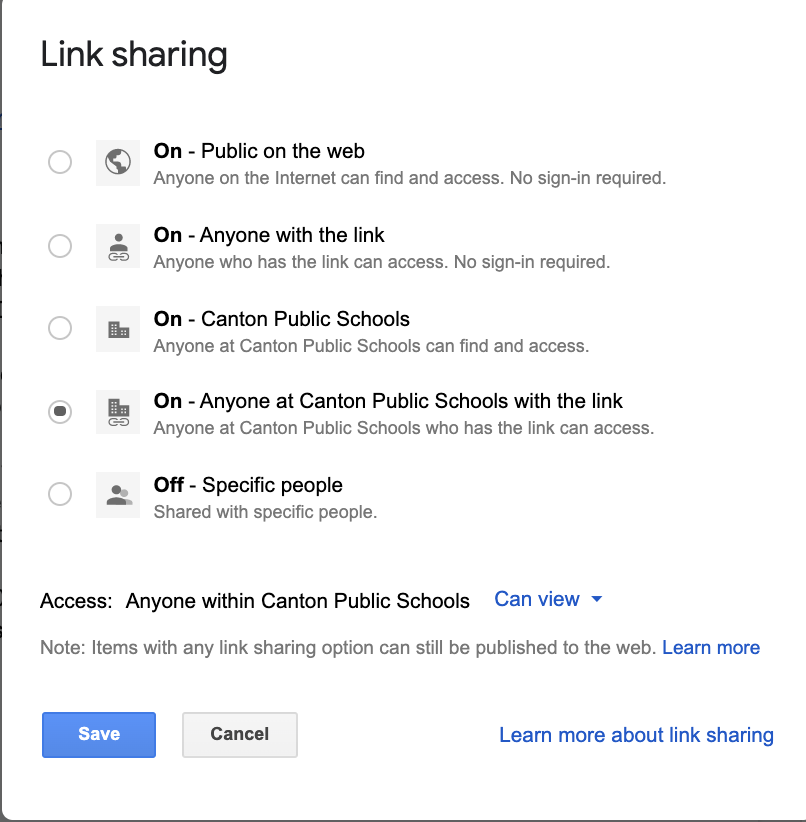 Share Google Apps for Education or Google Business account link - step 2