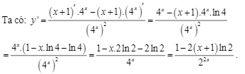 Ví dụ 3 - tìm đạo hàm hàm số mũ và logarit - giải