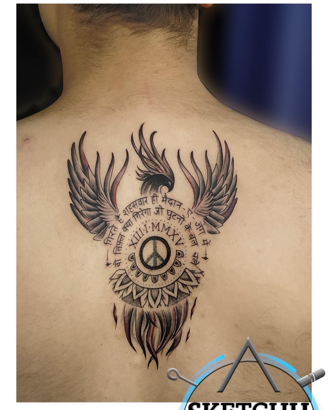 Pheonix Peace Tattoo