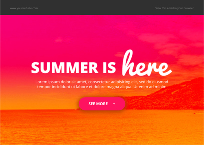 Best MailChimp Templates: Summer