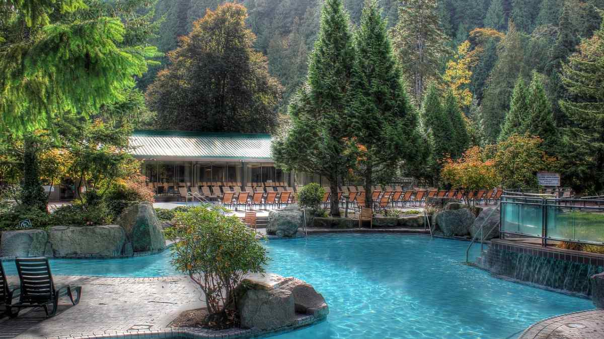 Harrison Hot Springs pool is an ideal RV stop