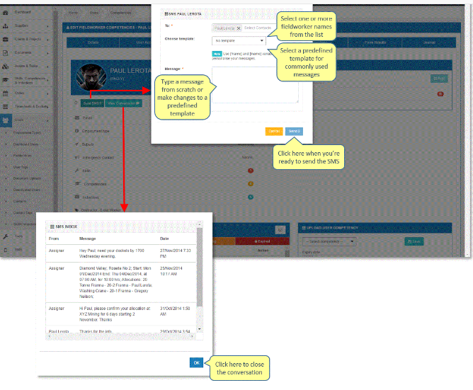 How To Sms A User Assignar Help Center
