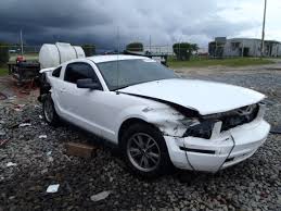 Image result for white mustang wrecked