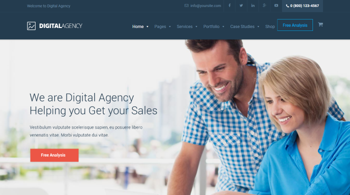 Agência Digital - Tema WordPress de Marketing