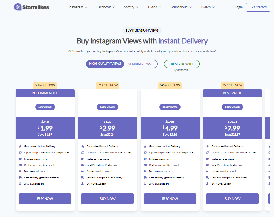 Stormlikes: Buy Instagram Views with Instant Delivery 
