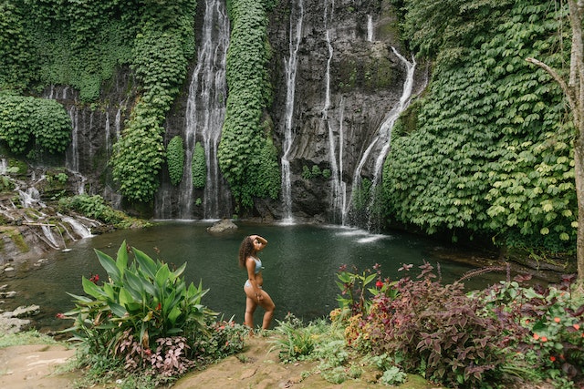 mesmerizing waterfall surrounded by greenery in Bali- Ubud and Norther Bali region
