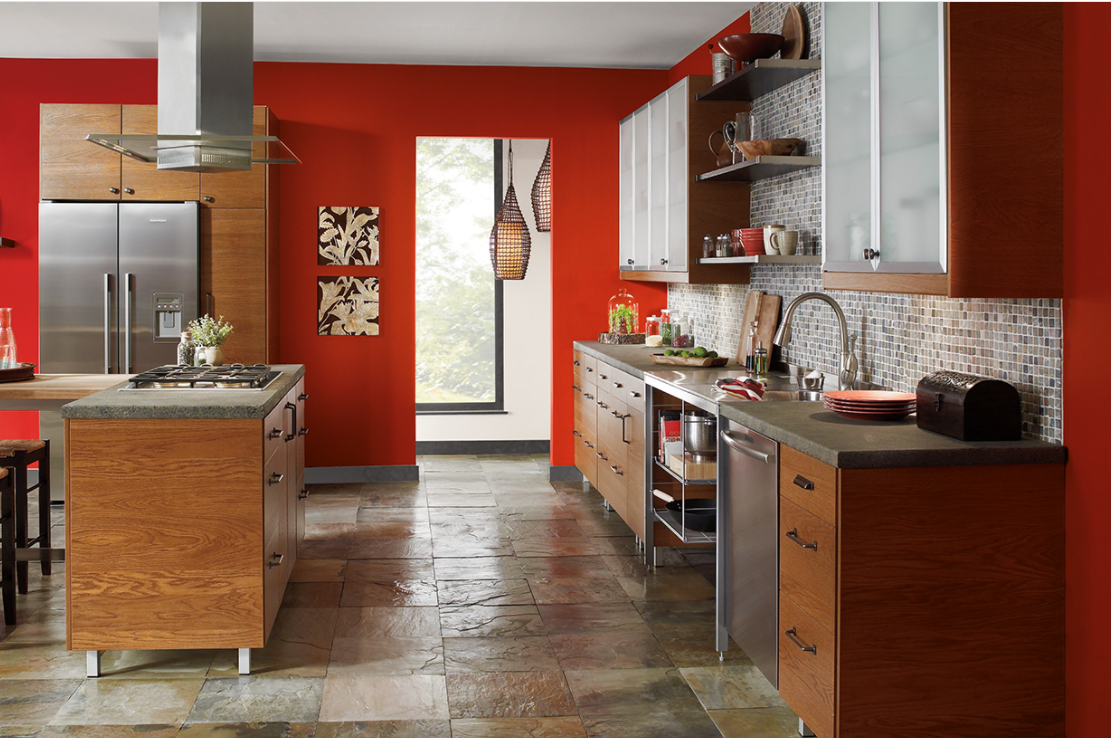 kitchen design and Bold Colors
