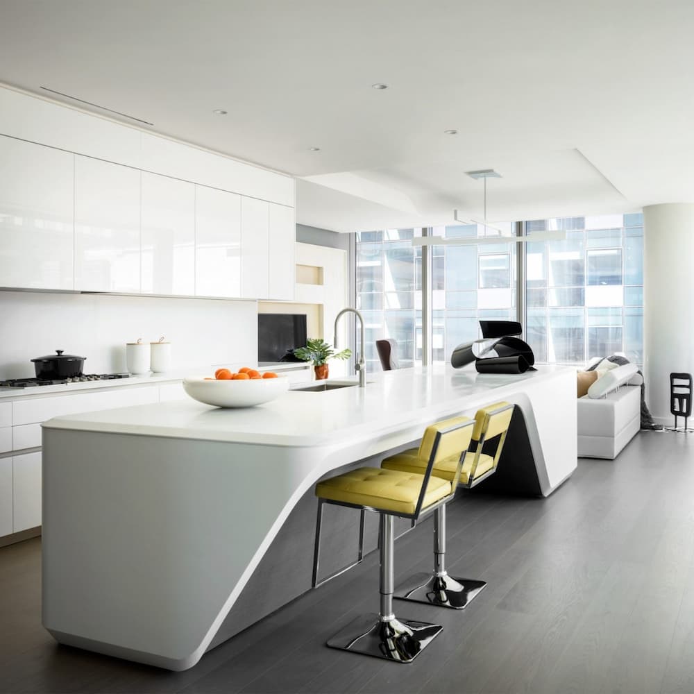 Tủ bếp đá Solid Surface cao cấp - “Bước ngoặt mới” trong nội thất tủ bếp