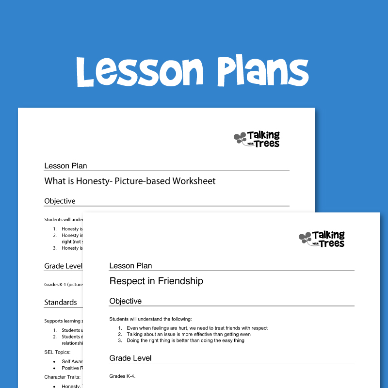 List of lesson plans for elementary school social emotional learning