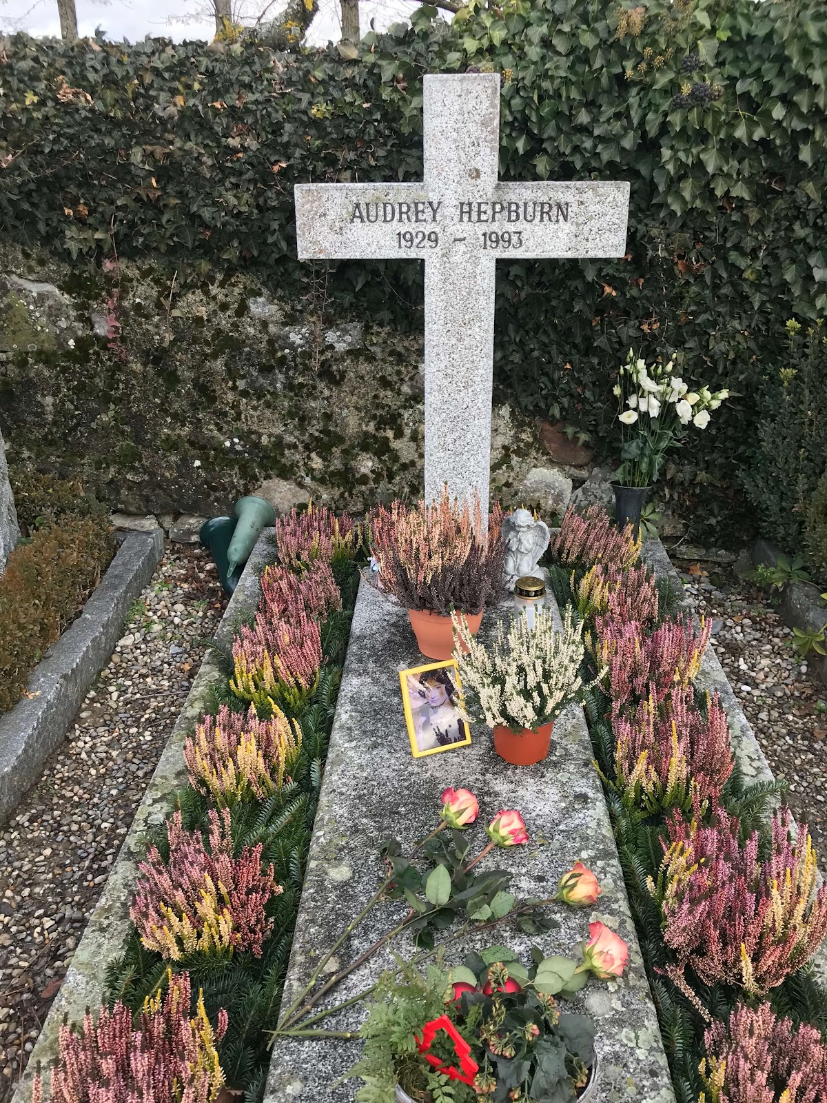 名女優オードリー ヘップバーンが眠るお墓を訪ねてきた スイスの田舎町 トロシュナ村へ トトの映画と一人旅