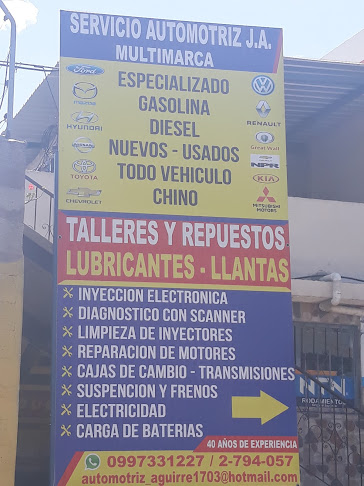 Teléfono de Servicio Automotríz J.A