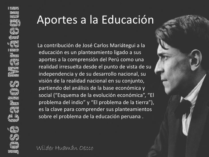 Resultado de imagen para aporte  pedagogicos de mariategui a la educacion