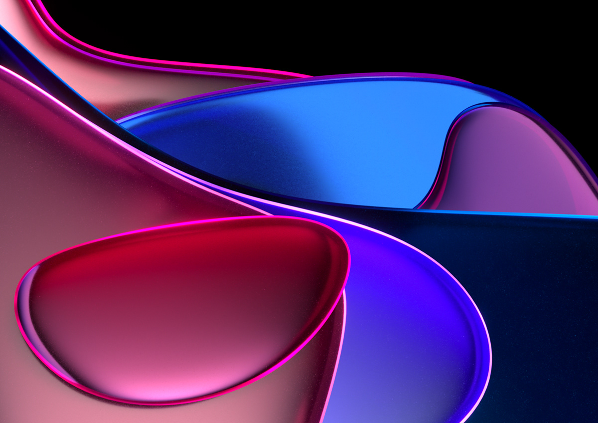 3D abstract curves flow keyvisuals tech Technology Wallpapers minimal shapes