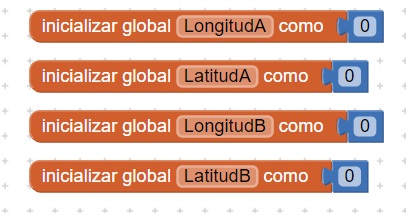 Variables calculo de distancias