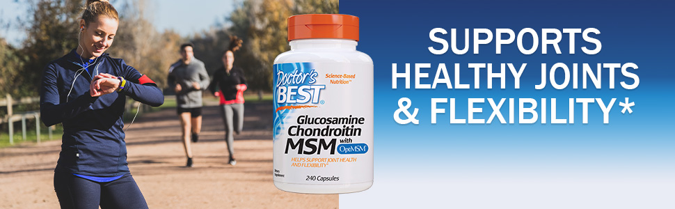 glucosamine chondroitin msm with optiMSM joint flexibility 