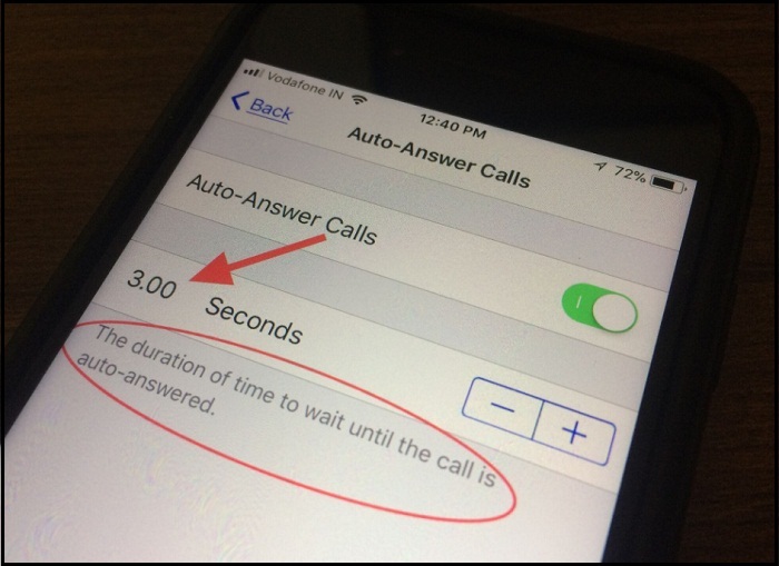 Enable Auto Answer Calls in iOS 11 on iPhone 7 Plus iPhone 6S Plus iPhone SE