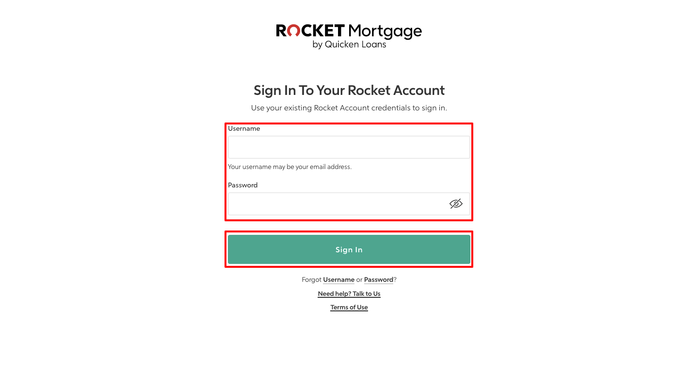 rocket account login