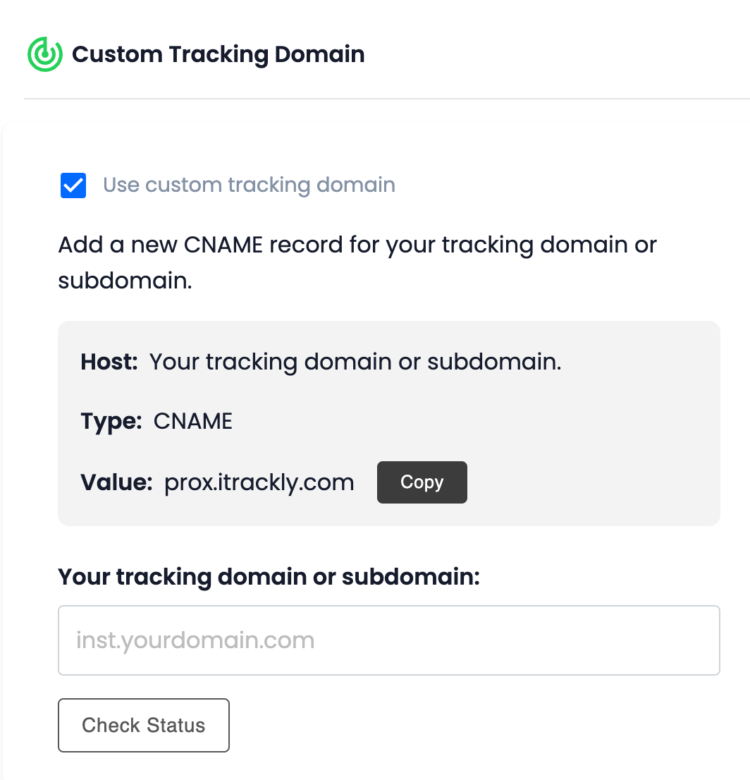 tracking your domain or subdomain