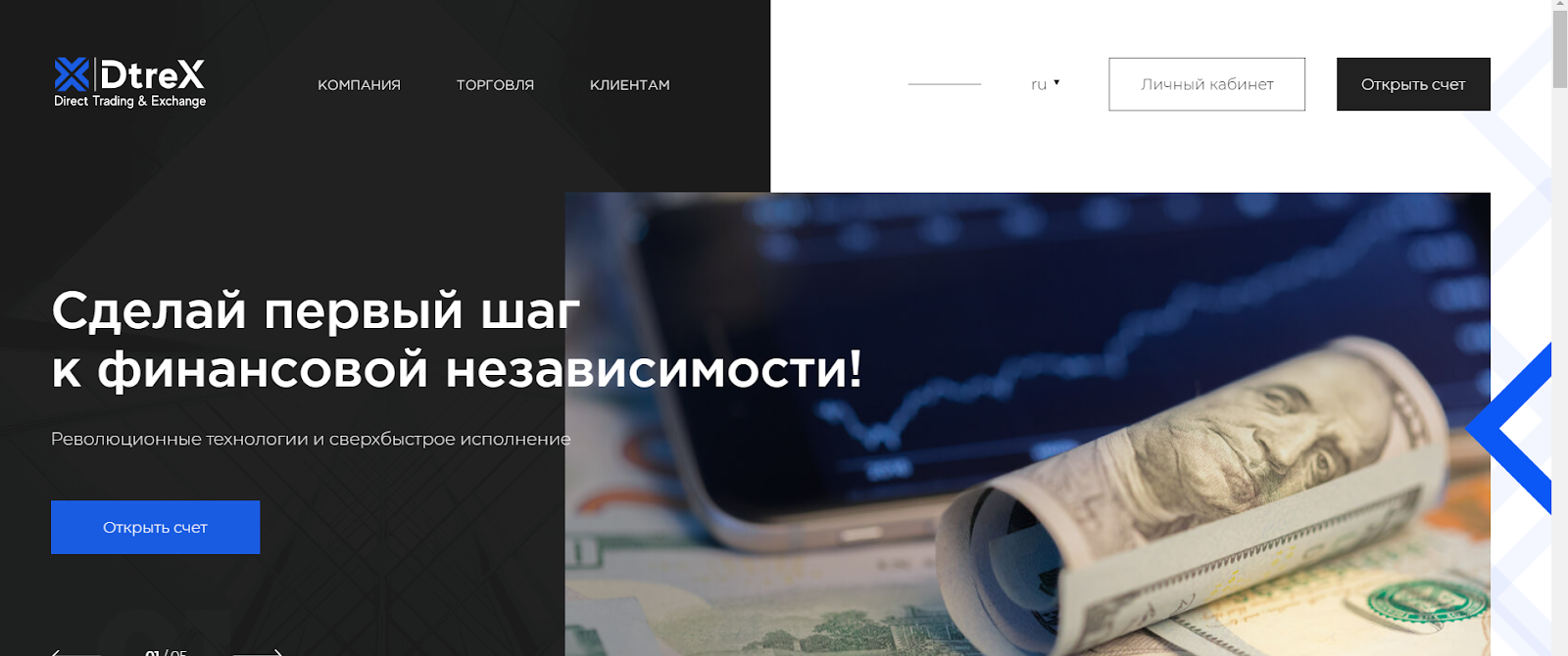 Платформа для торговли на Форексе: экспертный обзор брокера DtreX, анализ отзывов