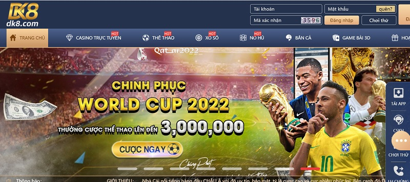 Nên tham gia các tựa game cá cược nào khi đến với DK8 Bet?